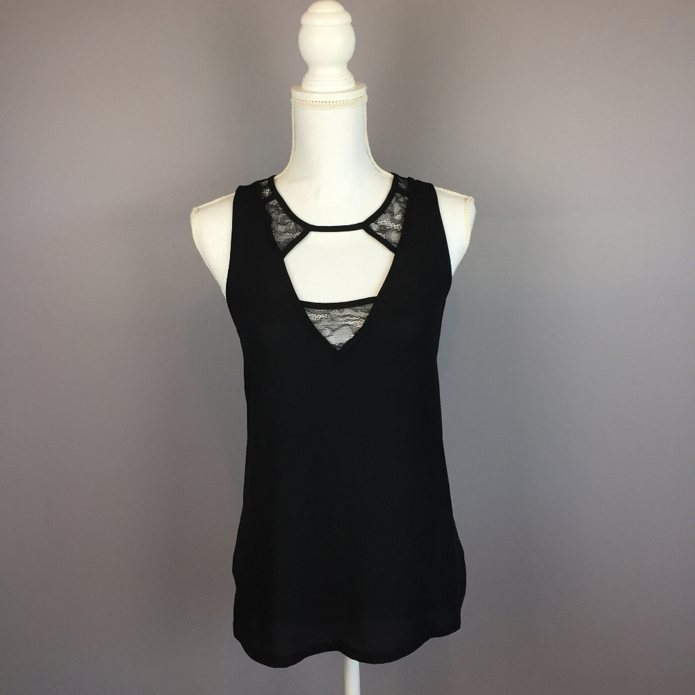 EXPRESS Lace Trimmed Choker Tank